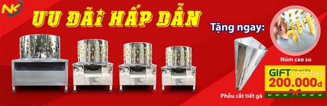 Ưu đãi hấp dẫn khi mua máy vặt lông gà vịt Nguyên Khôi