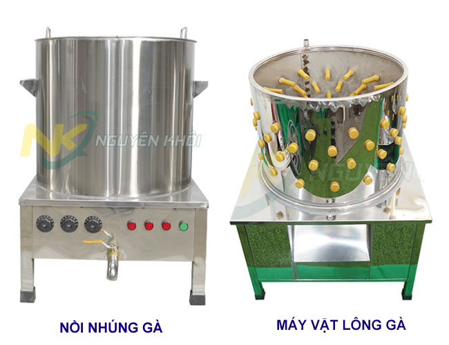 Bộ sản phẩm nồi nhúng gà + Máy vặt lông gà được khách hàng ưu tiên chọn mua