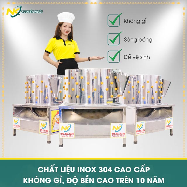 Chất liệu máy đánh lông gà 70cm cao cấp