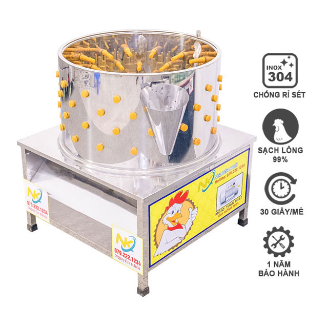 Máy vặt lông gà phi 70 cm NK-P70