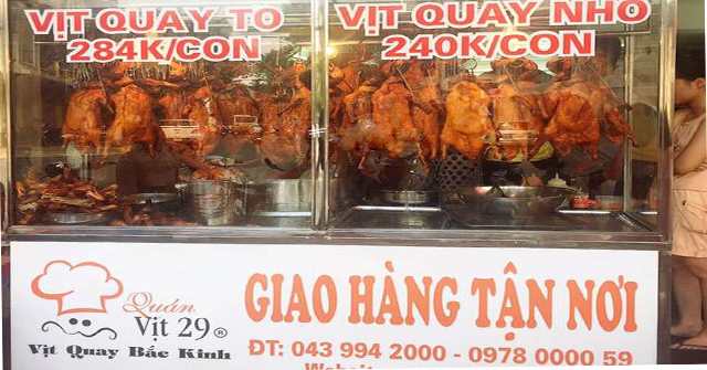 Tủ kính bán vịt quay, tủ treo vịt quay 