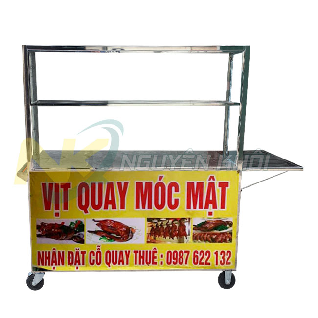 Xe bán vịt quay Inox 304 cao cấp Nguyên Khôi sản xuất và phân phối