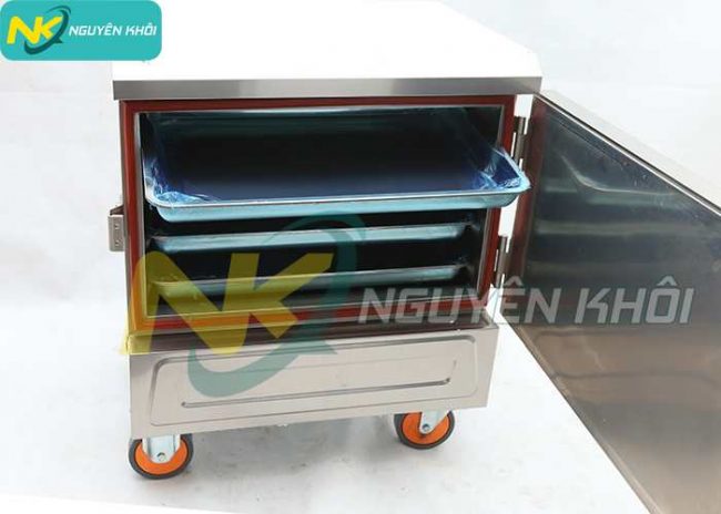 Tủ hấp gà vịt 4 khay bằng điện Nguyên Khôi