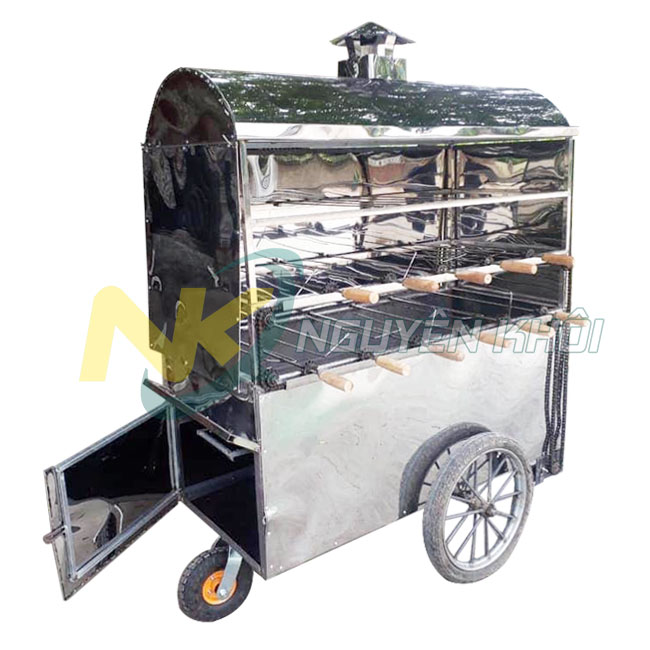 Xe nướng gà vịt quay năng suất cao hơn mỗi mẻ