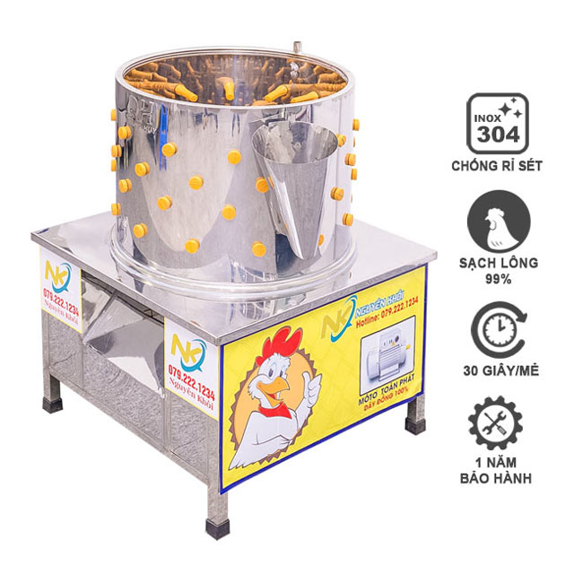 Máy vặt lông gà phi 60 cm NK-P60