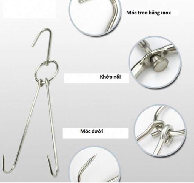 Khung móc treo gà vịt inox
