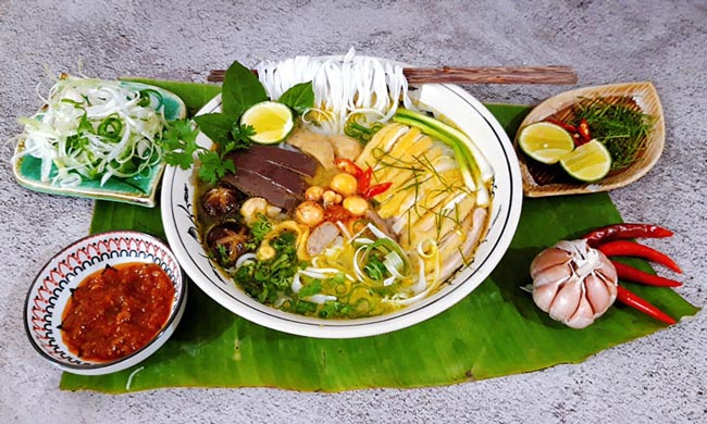 Thành phẩm phở gà truyền thống