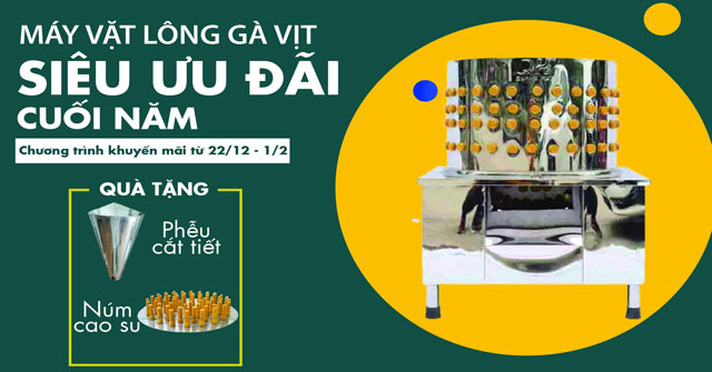 [KHUYẾN MÃI] Nhanh tay nhận ngay ƯU ĐÃI máy vặt lông gà dịp Tết cuối năm