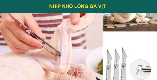 Nhíp nhổ lông gà vịt nnhỏ gọn, tiện lợi